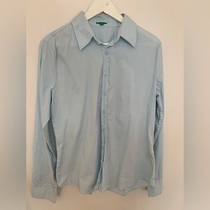 United Colors of Benetton Light Blue Women’s Shirt SIZE L
